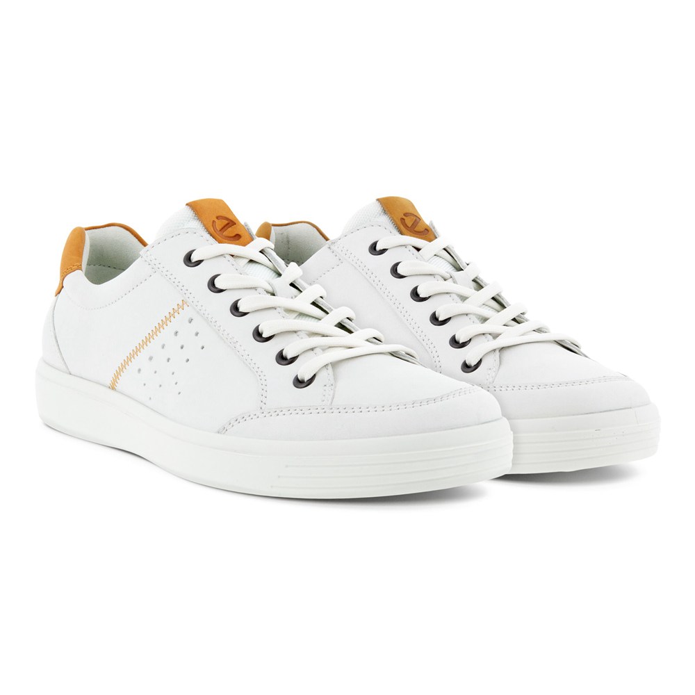 ECCO Mens Sneakers White - Soft Classic - EOZ-935241